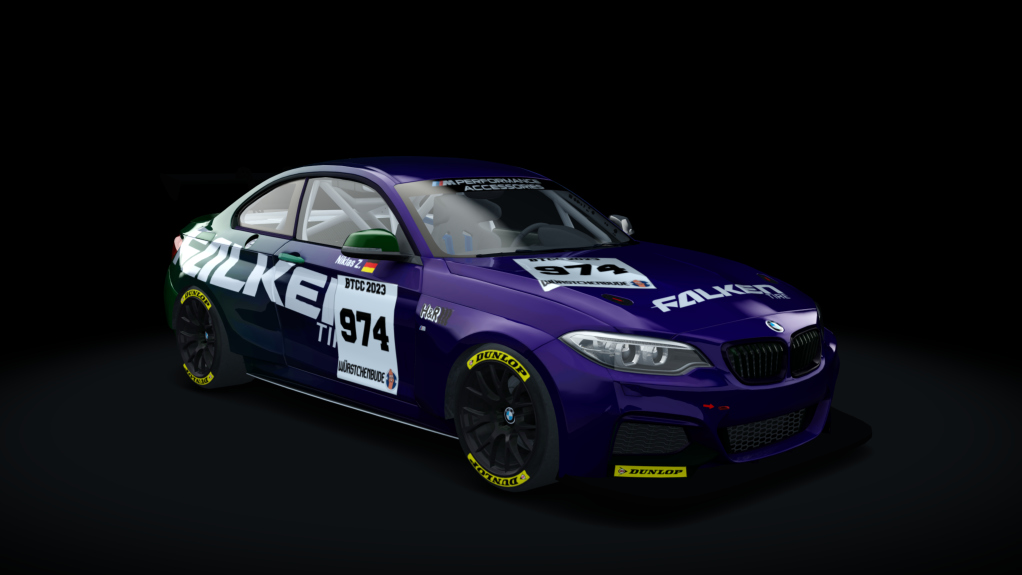 BMW M220i BTCC, skin WB 974 Niklas Z