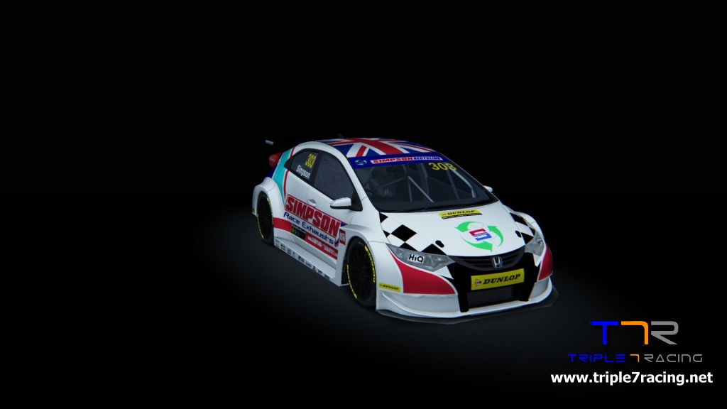 BTCC Honda Civic Type-R (FK2), skin 2016_Simpson_303