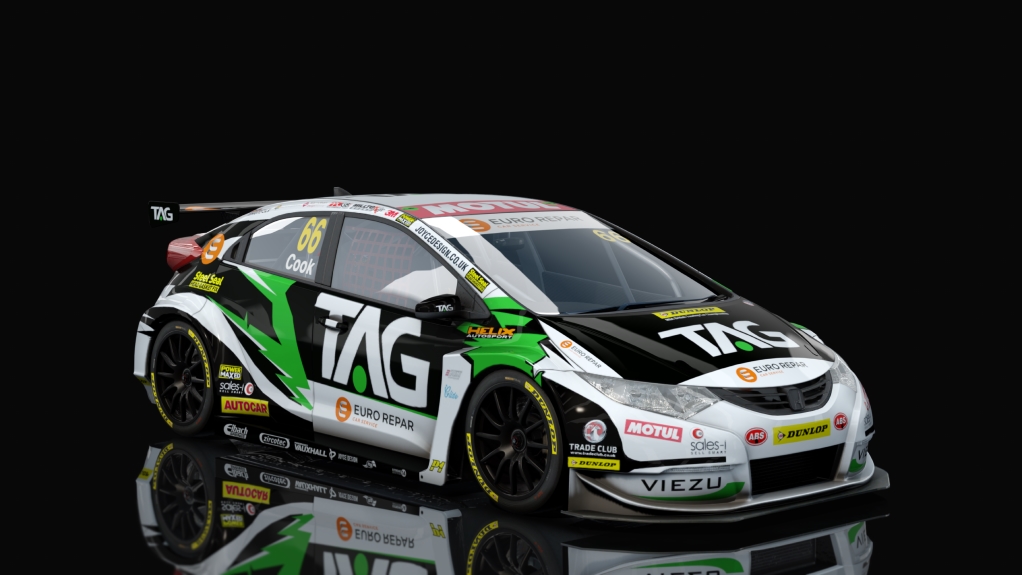 BTCC Honda Civic Type-R (FK2), skin 2018_Cook_66