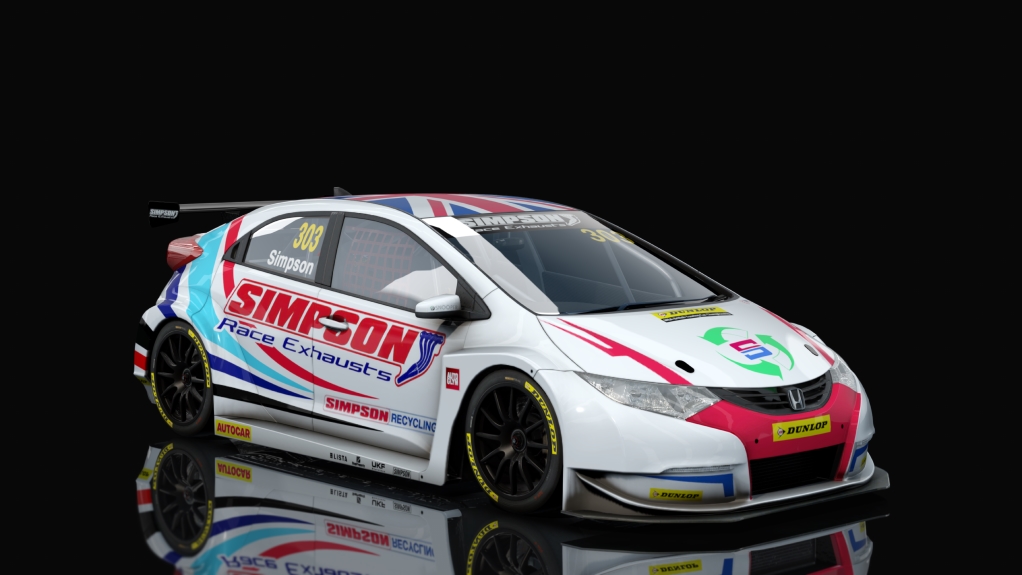 BTCC Honda Civic Type-R (FK2), skin 2018_Simpson_303