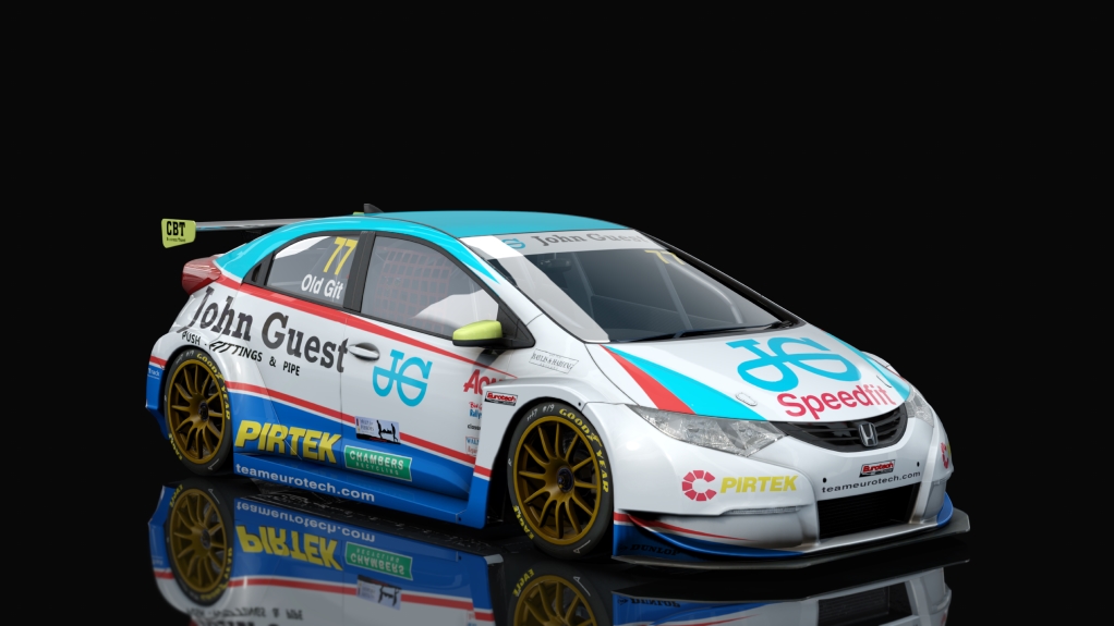 BTCC Honda Civic Type-R (FK2), skin Eurotech_Jordan_77