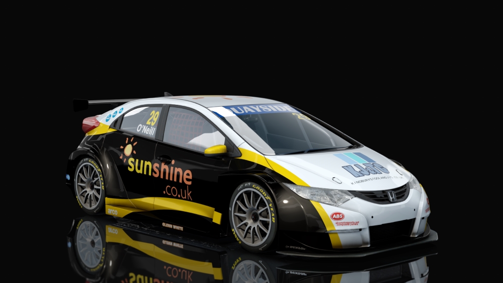 BTCC Honda Civic Type-R (FK2), skin P_O'Neill_29