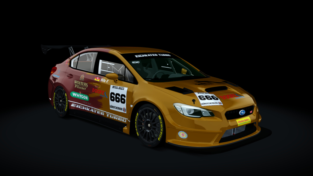 Btcc Subaru WRX S1, skin WB 666 - Nils