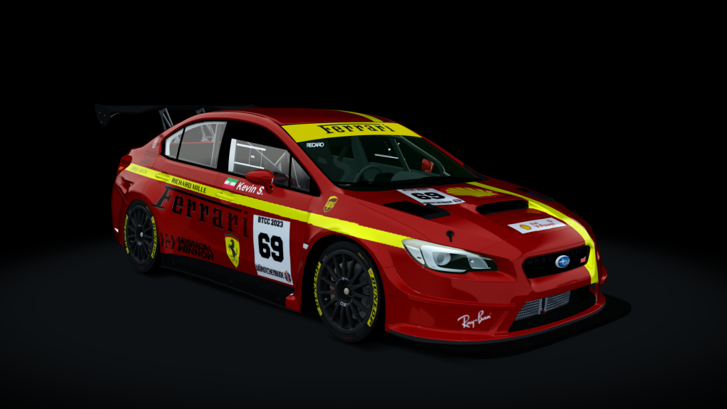 Btcc Subaru WRX S1, skin WB 69 - Kevin