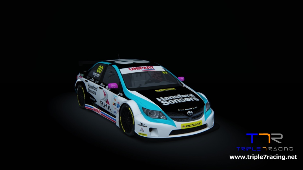 BTCC Toyota Avensis, skin 2016_Ingram_80