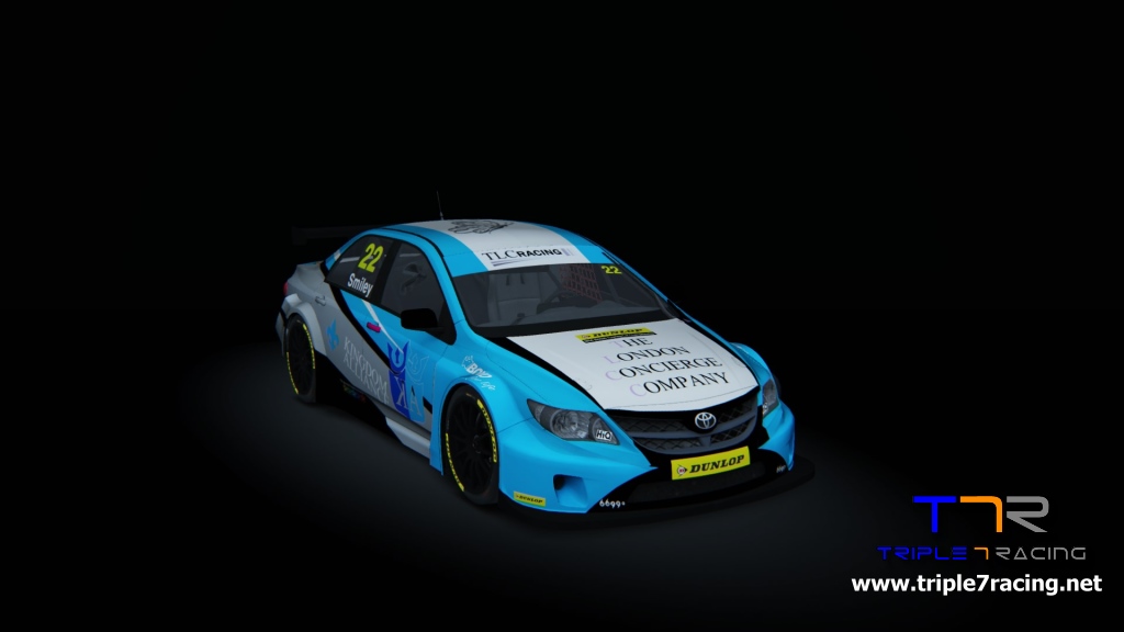 BTCC Toyota Avensis, skin 2016_Smiley_22