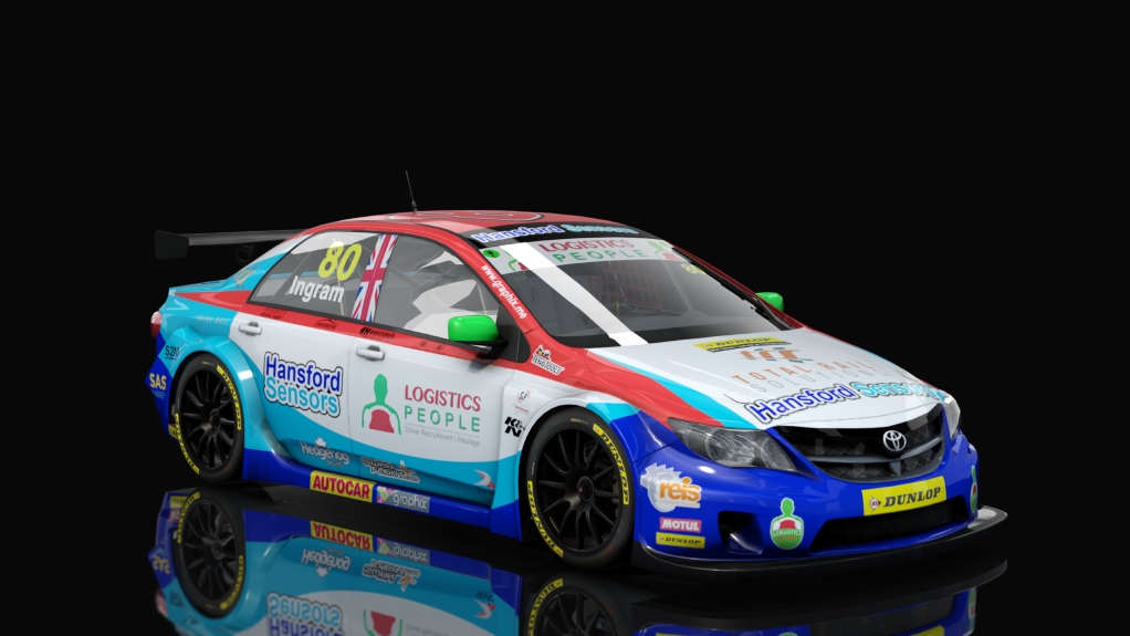 BTCC Toyota Avensis, skin 2018_Ingram_80