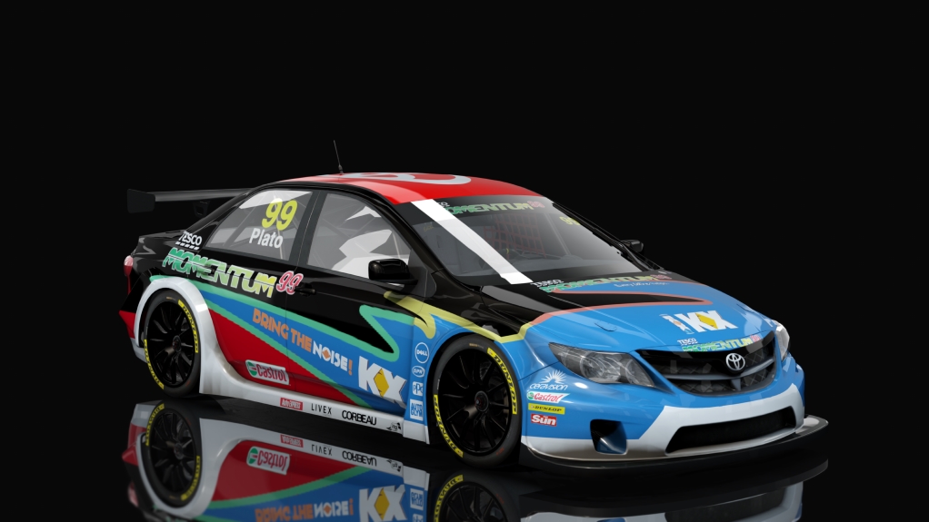 BTCC Toyota Avensis, skin Tesco_Plato_99