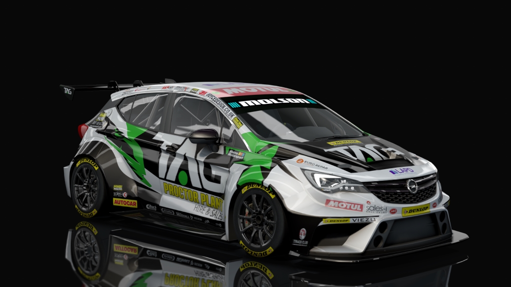 BTCC Vauxhall Astra 2016, skin 2018_proctor_18