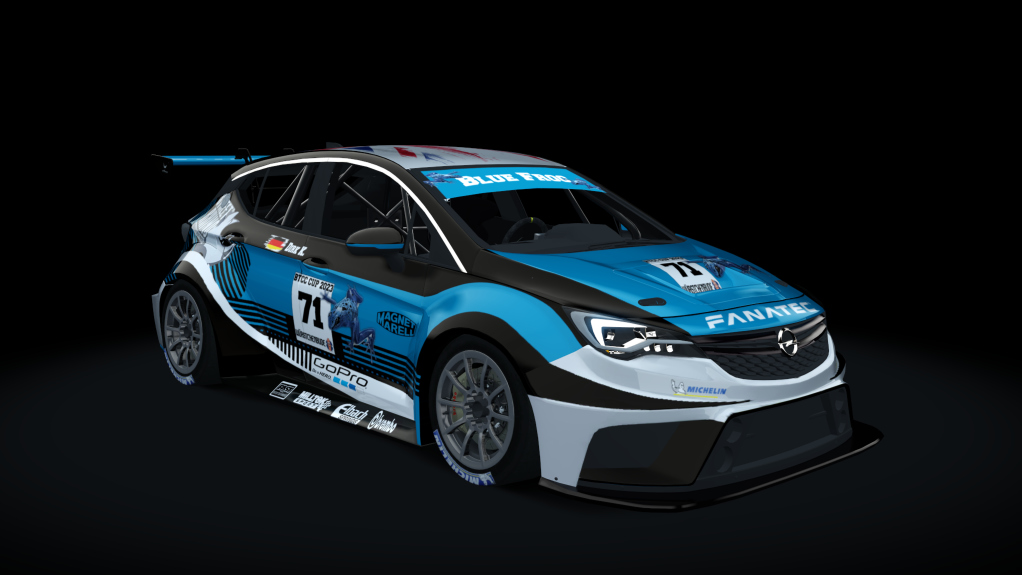 BTCC Vauxhall Astra 2016, skin WB 71-Dirk