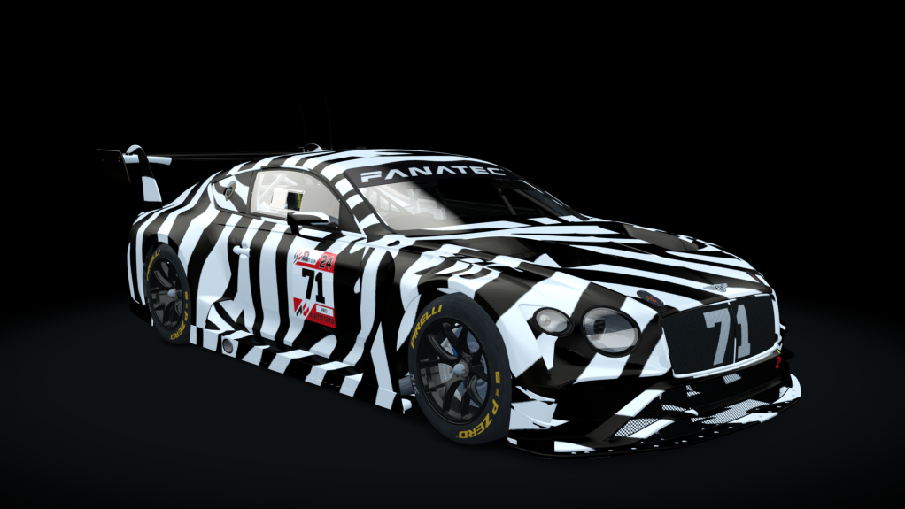 Bentley Continental GT GT3 2018, skin WB 71 - Dirk K. Test