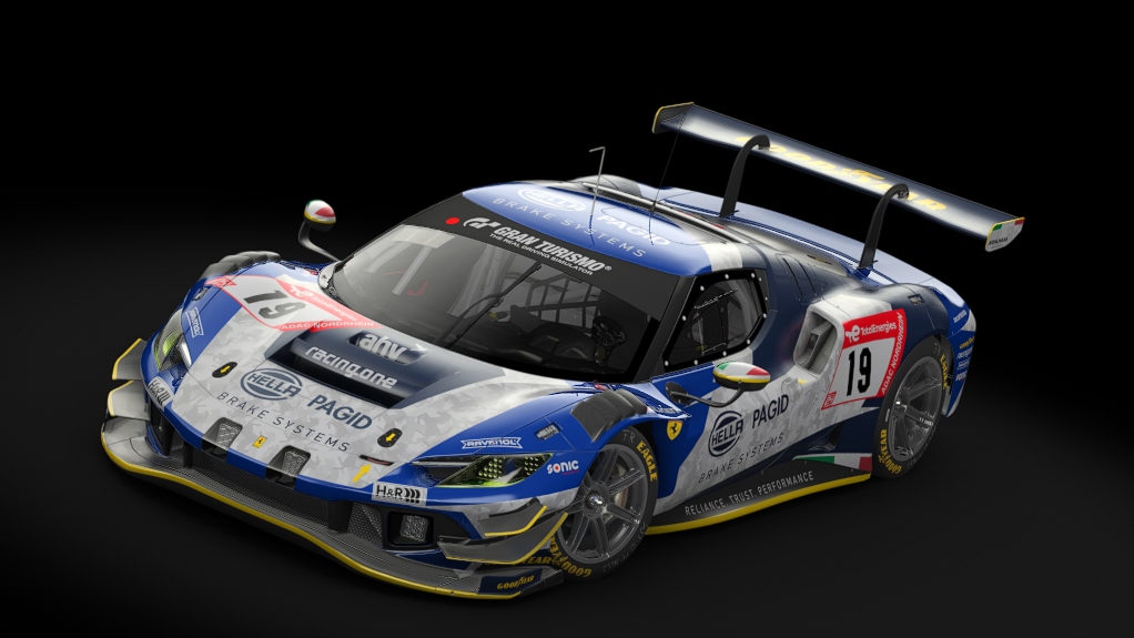 Ferrari 296 GT3, skin 2023_N24H_racingone_#19