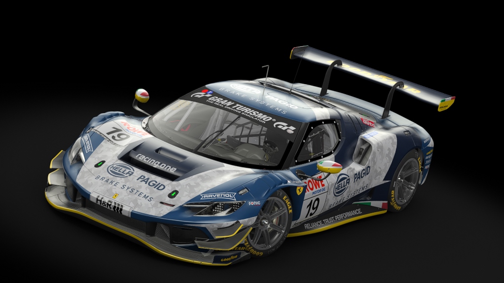 Ferrari 296 GT3, skin 2023_NLS_racingone_#19