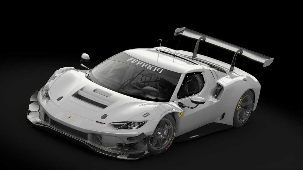 Ferrari 296 GT3, skin Template No Lumi