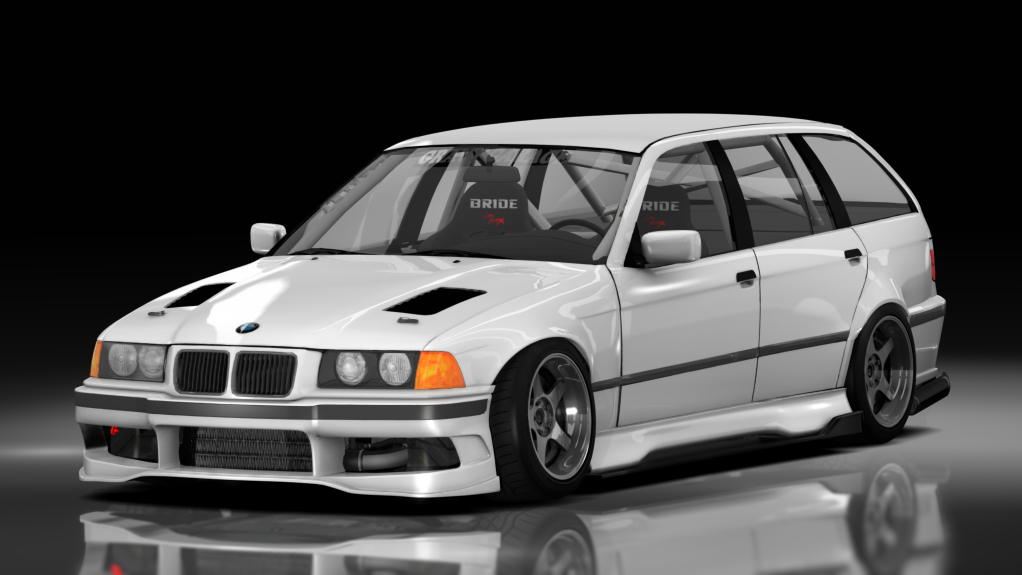 GravyGarage Street E36 Touring Voilent Angle, skin White