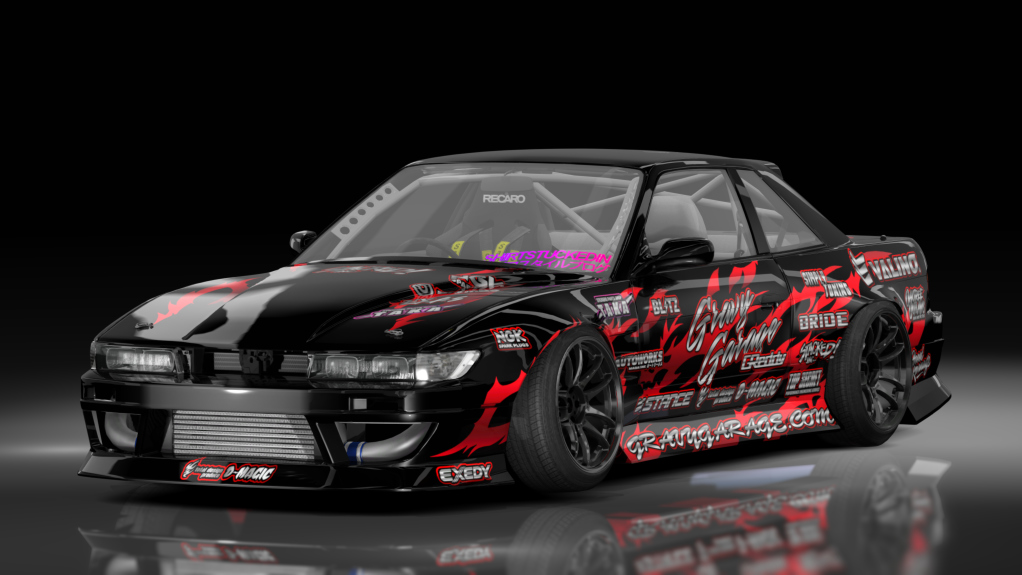 GravyGarage Street s13 Tim, skin zWURR red black