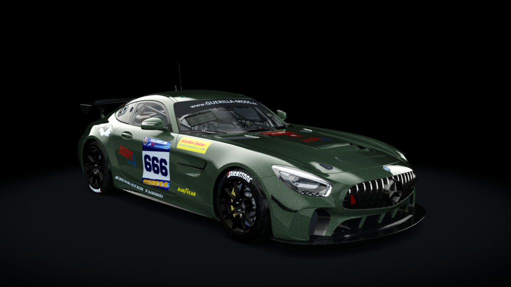 Mercedes AMG GT4, skin WB 666 - Nils Feyerabend