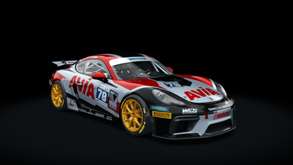 Porsche 718 Cayman GT4 Clubsport, skin WB 78 - H. Renk