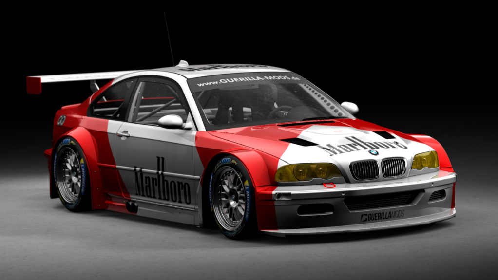 BMW M3 E46 GTR, skin 46_Marlboro