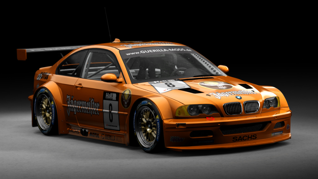 BMW M3 E46 GTR, skin 8_Jägermeister