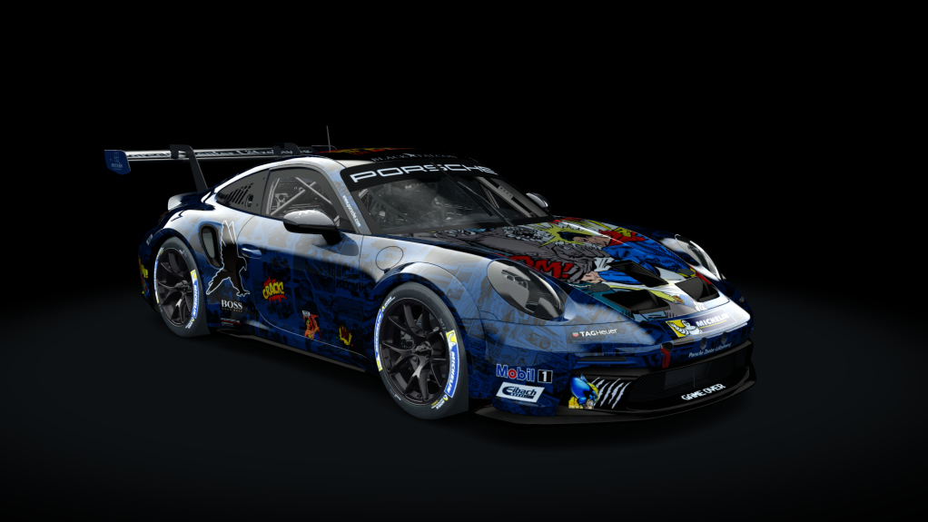 Porsche 911 GT3 Cup 992, skin #6 black falcon 2021