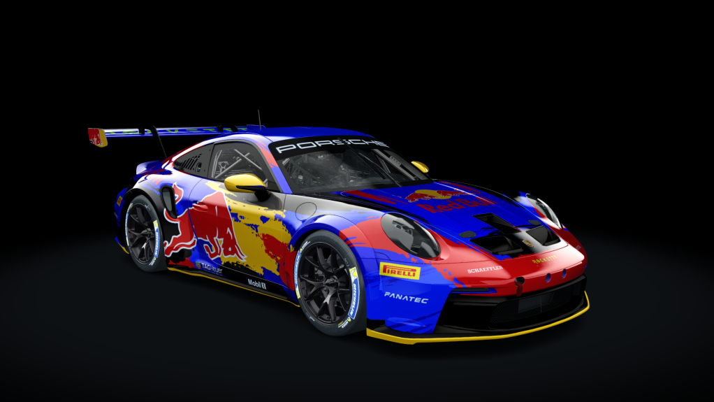 Porsche 911 GT3 Cup 992, skin Porsche 992 Cup Red Bull rockettt grphx