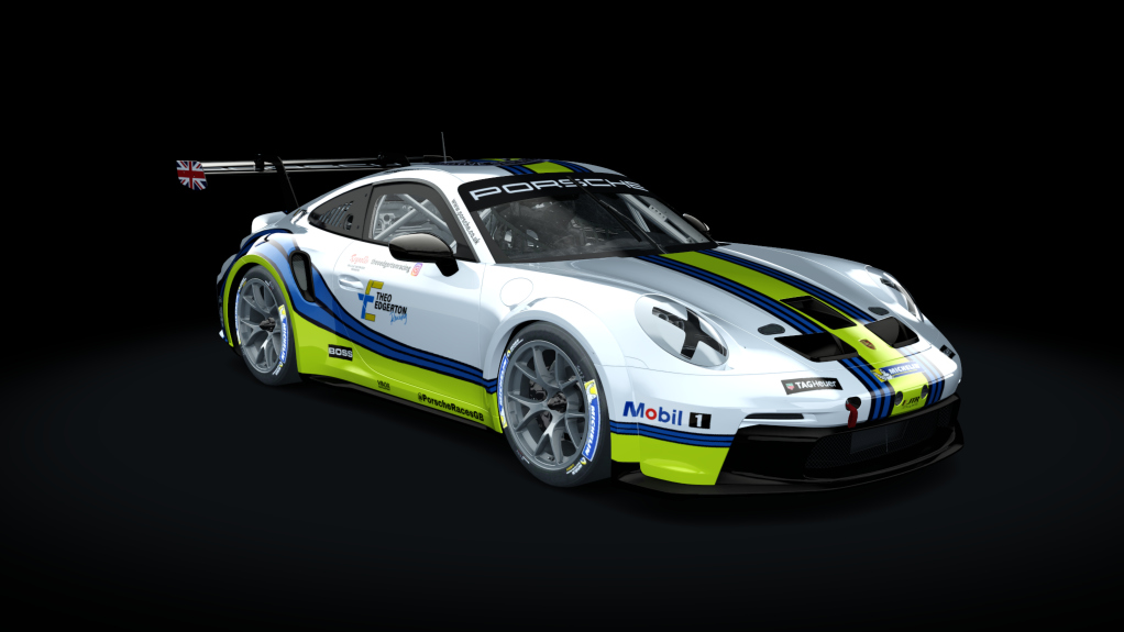 Porsche 911 GT3 Cup 992, skin TheoEdgerton Racing