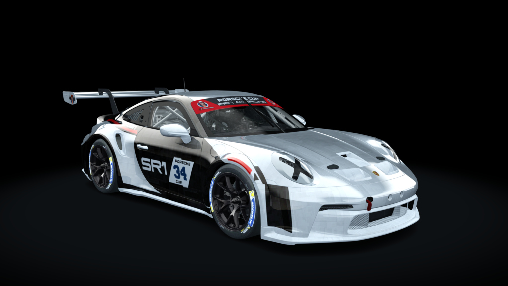 Porsche 911 GT3 Cup 992, skin WB 34 - Jordan H