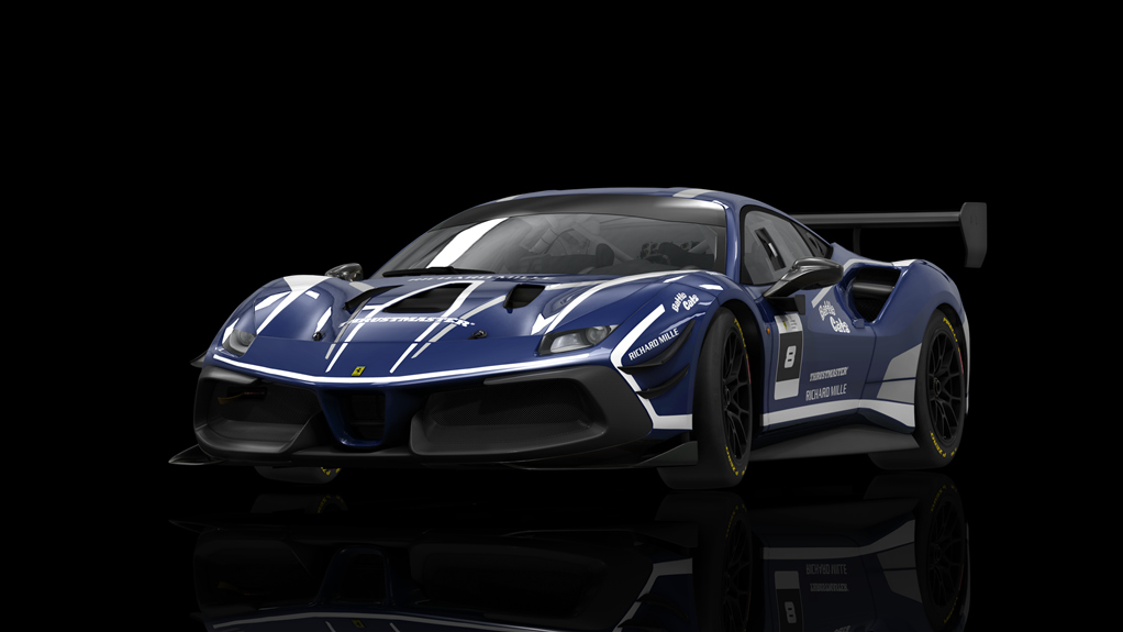 Ferrari 488 Challenge Evo, skin fes_2021_08_blue