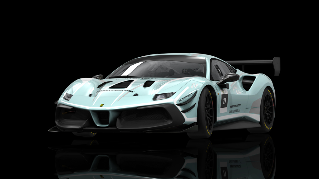 Ferrari 488 Challenge Evo, skin fes_2021_11_grey_alloy