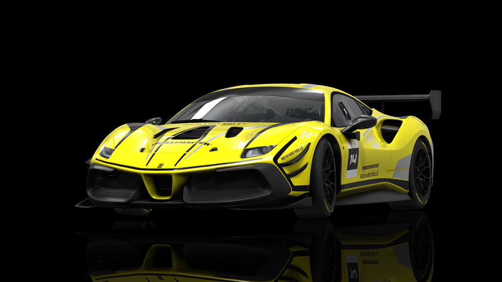 Ferrari 488 Challenge Evo, skin fes_2021_14_yellow