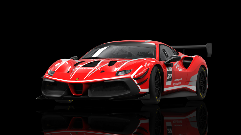 Ferrari 488 Challenge Evo, skin fes_2021_28_red