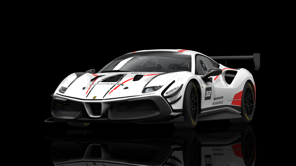 Ferrari 488 Challenge Evo, skin fes_2021_32_white