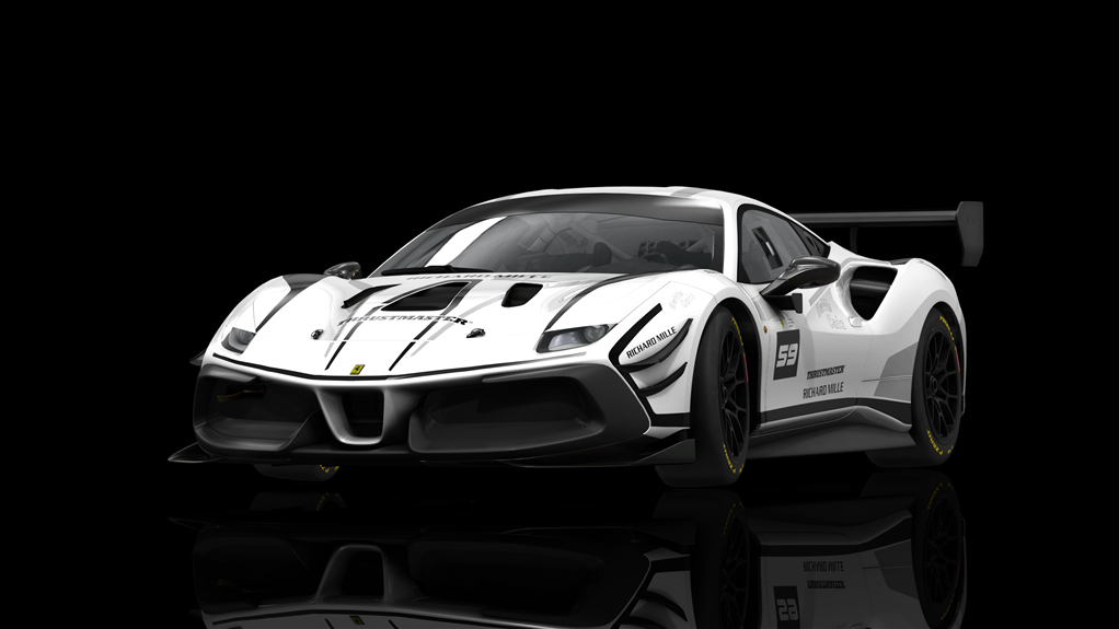 Ferrari 488 Challenge Evo, skin fes_2021_59_white