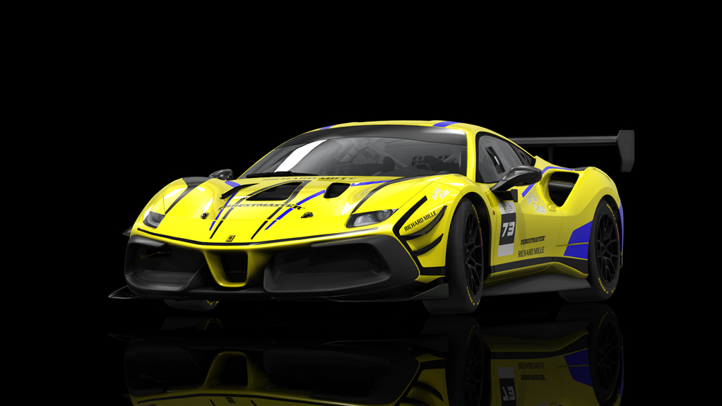 Ferrari 488 Challenge Evo, skin fes_2021_73_yellow