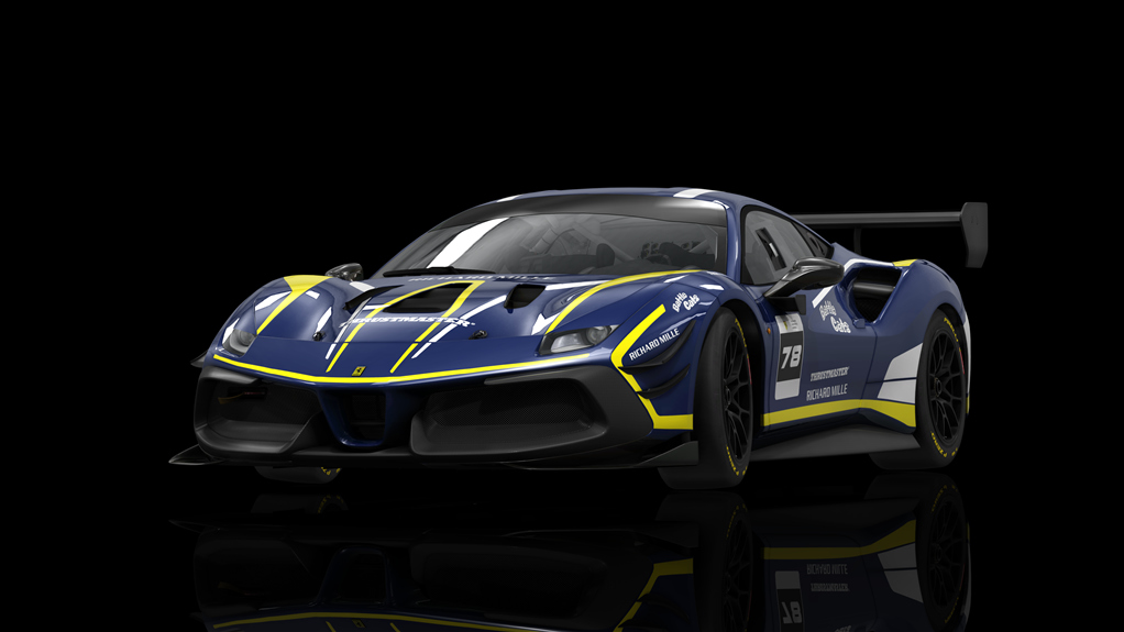 Ferrari 488 Challenge Evo, skin fes_2021_78_blue