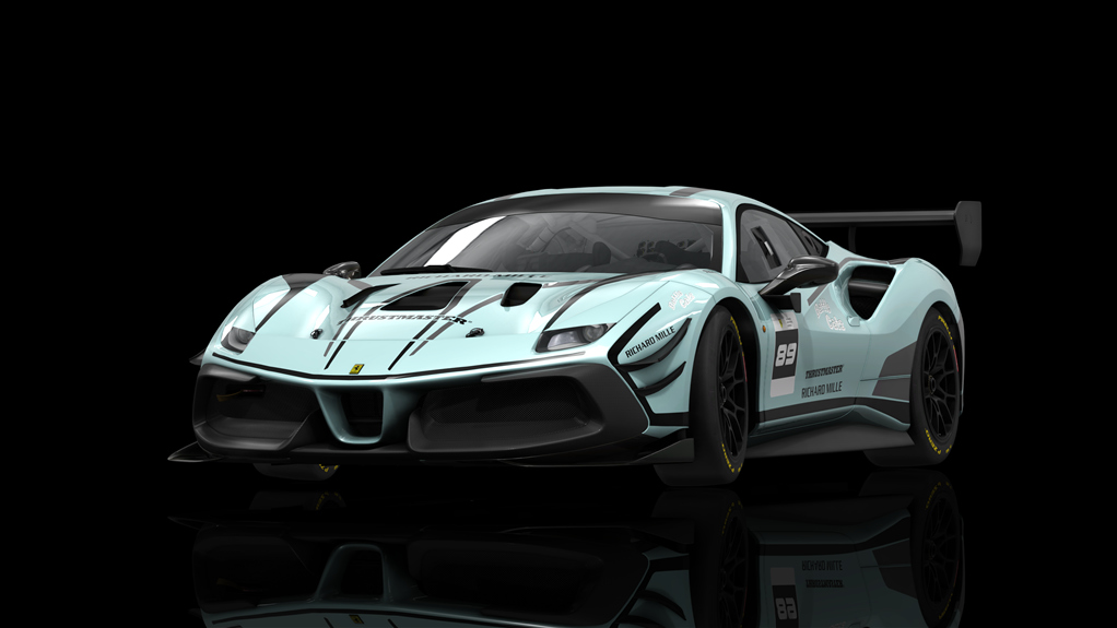 Ferrari 488 Challenge Evo, skin fes_2021_89_grey_alloy