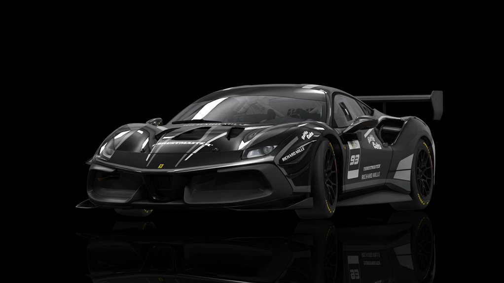 Ferrari 488 Challenge Evo, skin fes_2021_93_black