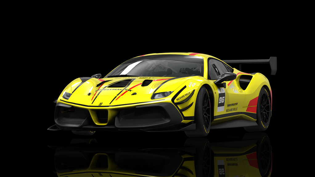 Ferrari 488 Challenge Evo, skin fes_2021_96_yellow