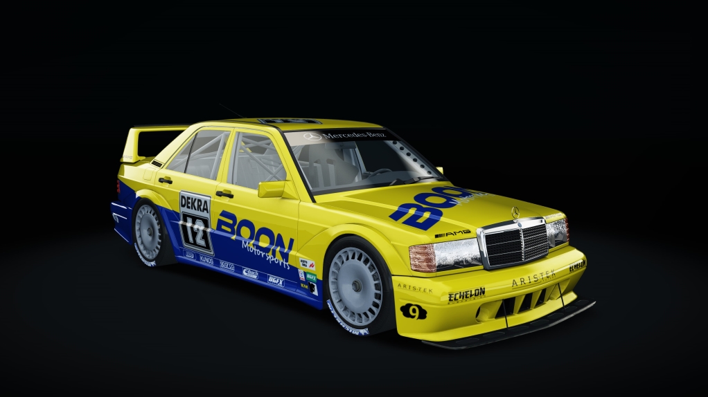 Mercedes-Benz 190E EVO II, skin Yellow_Blue_12