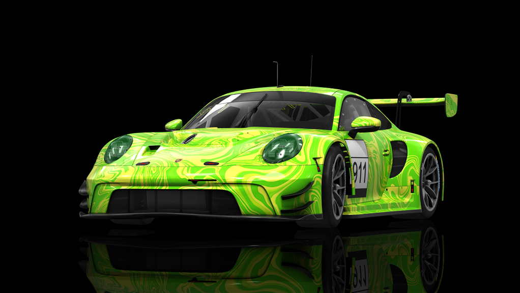 Porsche 911 GT3 R 2023 Test, skin 911