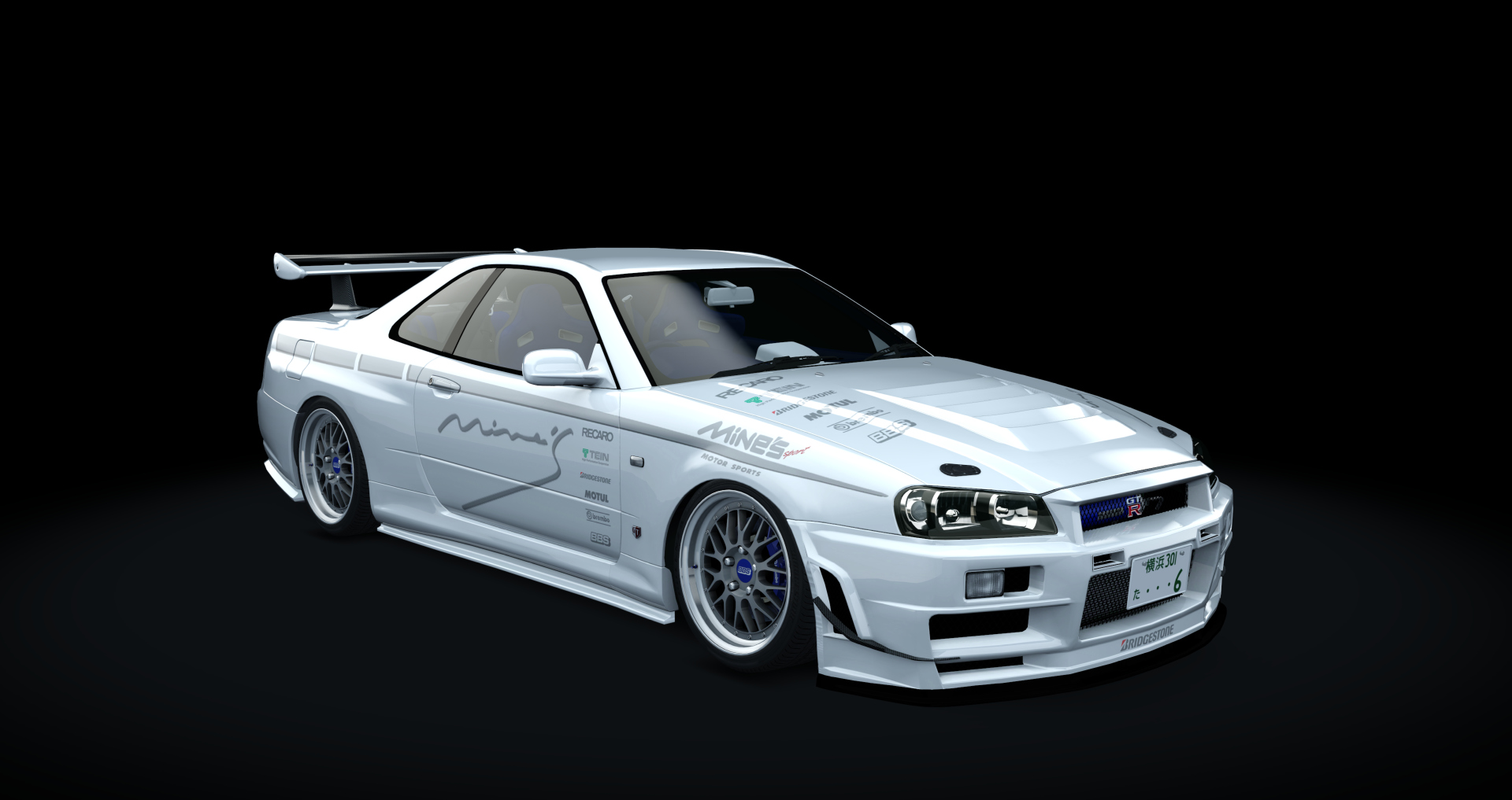 Nissan Skyline GT-R R34 Nismo Omori Factory S1, skin Mines