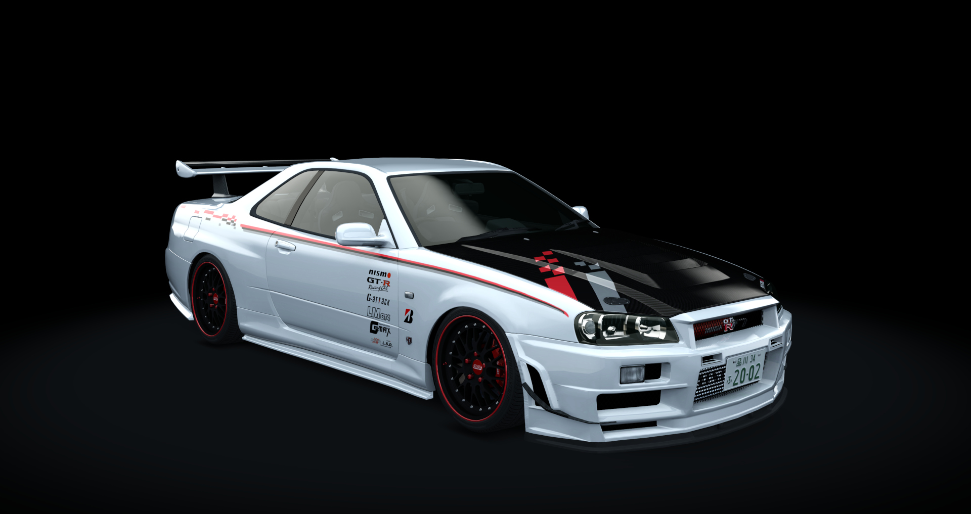 Nissan Skyline GT-R R34 Nismo Omori Factory S1, skin NISMO_carbon