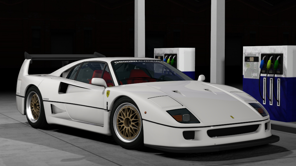 Ferrari F40 Custom, skin 03_bianco_avus