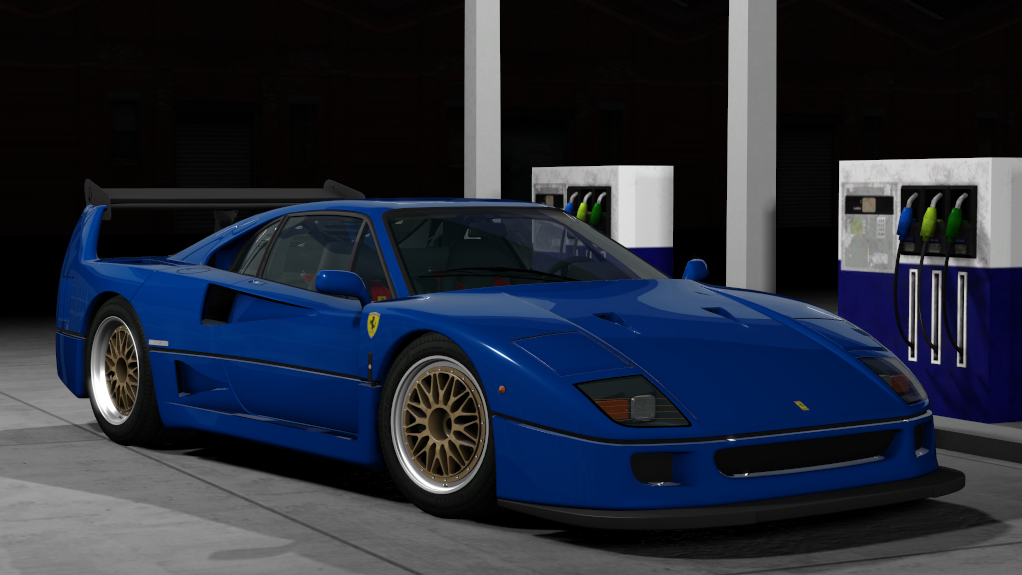 Ferrari F40 Custom, skin 04_blu montecarlo