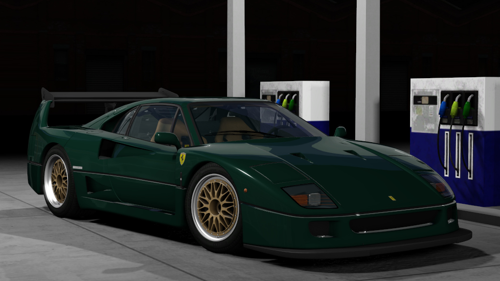 Ferrari F40 Custom, skin 05_verde_british