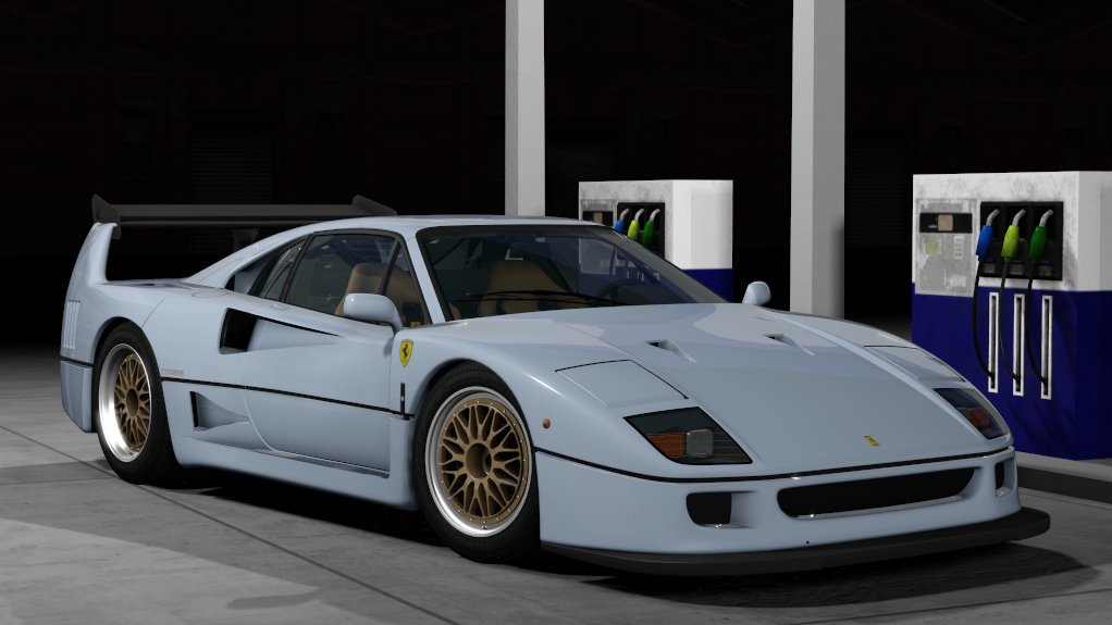 Ferrari F40 Custom, skin 13_azzurro_california