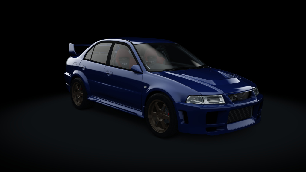 Mitsubishi Lancer Evolution V Wangan Spec, skin 02_canal_blue