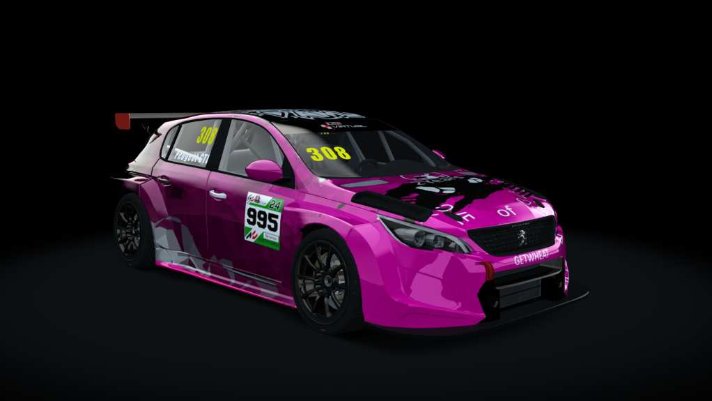 Peugeot 308 TCR, skin WB 995 - Robyn