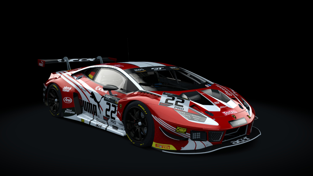 WB Lamborghini Huracan GT3 EVO, skin Puma Motorsport GTWC #22 PRO